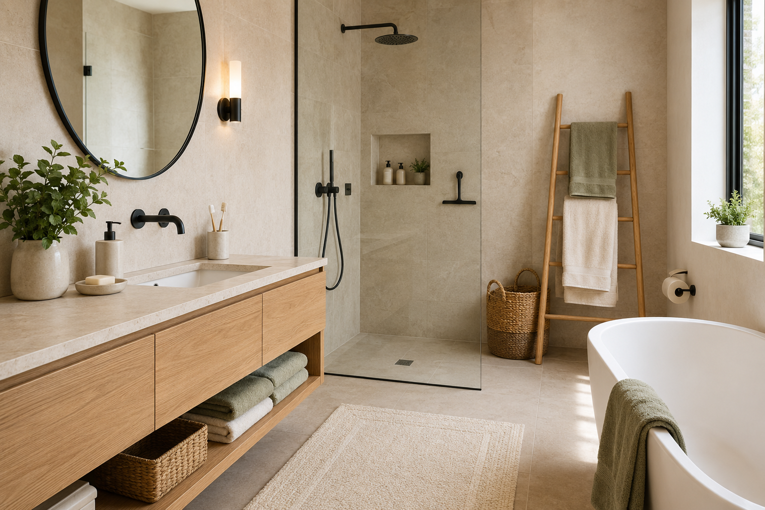 Image de présentation de l'article : Comment aménager une salle de bain pratique et agréable